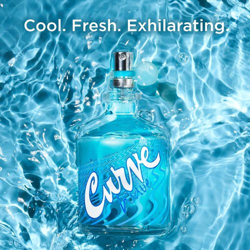 Curve Wave Men's Cologne - Casual Day or Night Fragrance Spray, 4.2 Fl Oz
