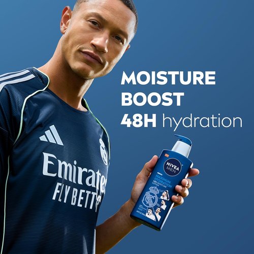 NIVEA MEN Maximum Hydration Body Lotion - 48-Hour Moisture for Dry Skin | Aloe Vera, 16.9 Fl Oz