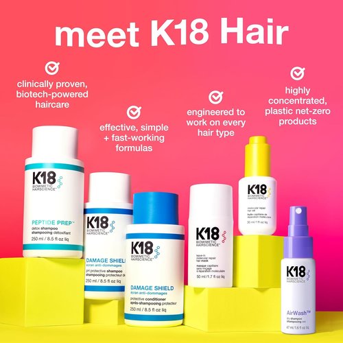 K18 AirWash™ Dry Shampoo - Non-Aerosol Formula That Balances Scalp & Controls Oil Production