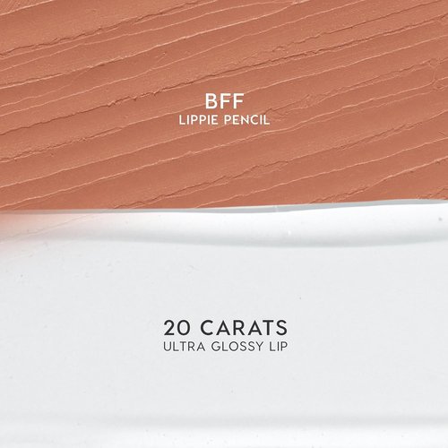 ColourPop Better Together Lip Pencil & Gloss Duo - Warm Nude Shades for Definition & Shine | BFF & 20 Carats (2 Count)