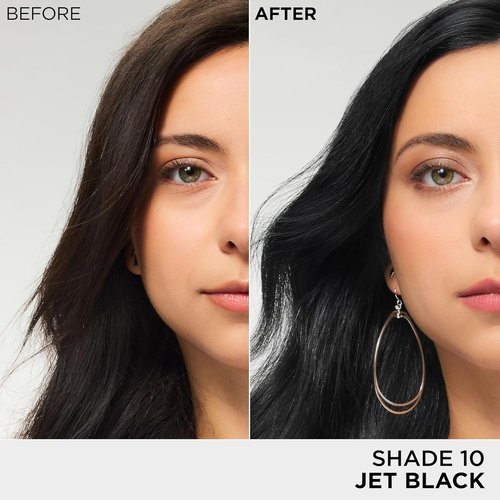 L’Oreal Paris Feria Hair Color - High Intensity Permanent Dye for 3X Highlights | 10 Jet Black