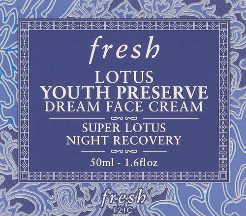 Fresh Lotus Youth Preserve Dream Face Cream - Anti-Aging Hydration for Radiant Skin
