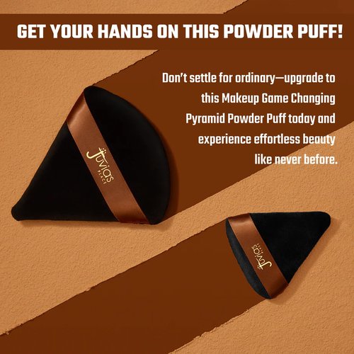 Juvia’s Place I Am Magic Pyramid Puff - Small - Triangle Makeup Powder Puff - Setting & Baking the Makeup Base for Flawless Airbrushed Finish - Ideal for Precision Touch Ups Blotting & Sculpted Finish