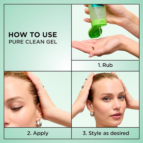 Garnier Fructis Pure Clean Styling Gel - 6.8 Fl Oz | Strong Hold & Natural Finish