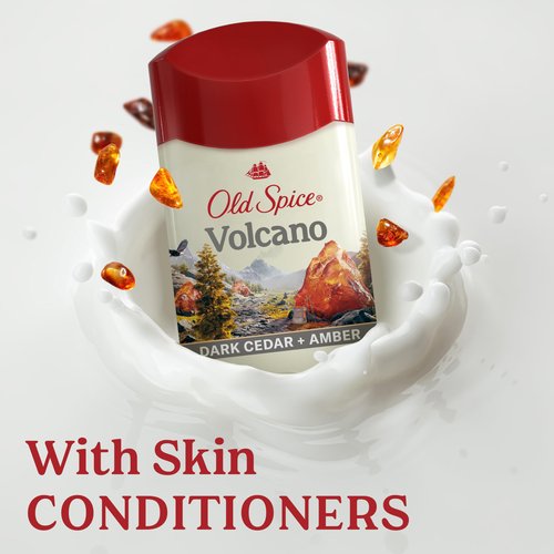 Old Spice Men's Antiperspirant & Deodorant Volcano with Charcoal, 2.6oz (Pack of 3) with Travel-Size Swagger Body Wash