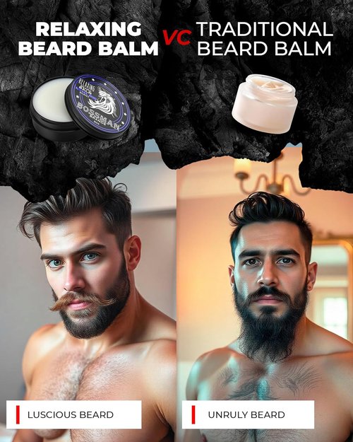 Bossman Relaxing Beard Balm for Men - Tames, Softens & Thickens with Magic Scent - Made in USA