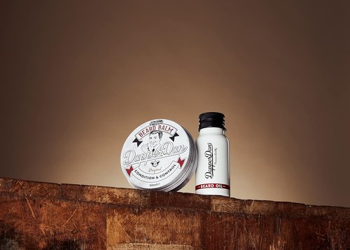Dapper Dan Nourishing Beard Balm - Essential Oils & Waxes for Shaping & Styling | Vanilla & Raspberry Scent, 1.69 fl oz