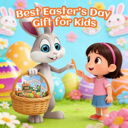Easter Basket Stuffers, Kids Flossers, Kids Dental Floss Picks, 100ct Biodegradable Bunny & Carrot Flossers, Rabbit Flossing Sticks for Kid, Easter Basket Essentials for Kids, Strawberry Flavored