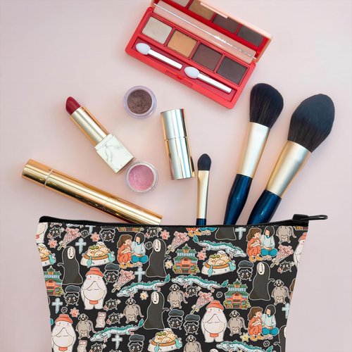 Animated Movie Themed Makeup Travel Bag Sp A Fans Gift (BLK-sp away)