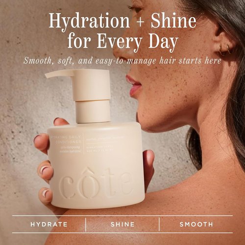 Cote Beauty Hydrating Conditioner - Effortless Detangling & Shine | Vegan, 10 Fl Oz, Omega 6 & 9 Enriched