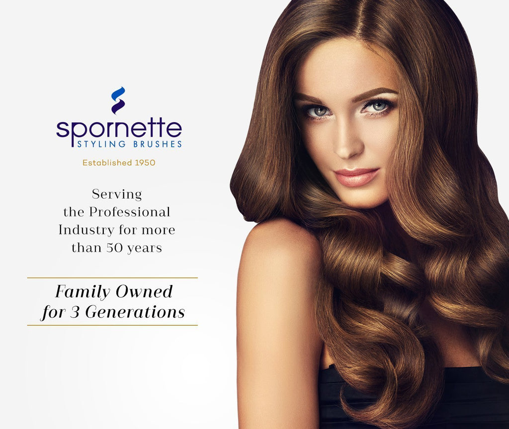 Spornette Ion Fusion Paddle Hair Brush - Ionic Bristles for Detangling & Smoothing | Medium to Long Hair