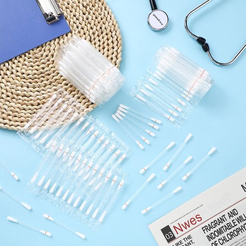 Hoolerry 200 Pcs Piercing Aftercare Swabs Disposable Individually Packaged Saline Solution Swabs for Hole Cleaner, Keloid Bump Removal, Nose Piercing Bump