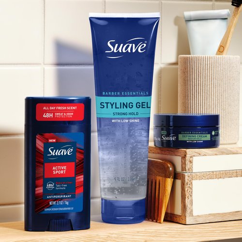 Suave Active Sport Men’s Antiperspirant Deodorant, All Day Bergamot & Wood Scent, for 48hr Odor & Wetness Protection, 2.7oz, 12 Pack