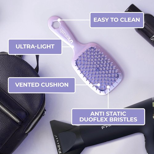 FHI Heat UNbrush Detangling Brush - Pain-Free Brushing for All Hair Types | Durable DuoFlex Bristles