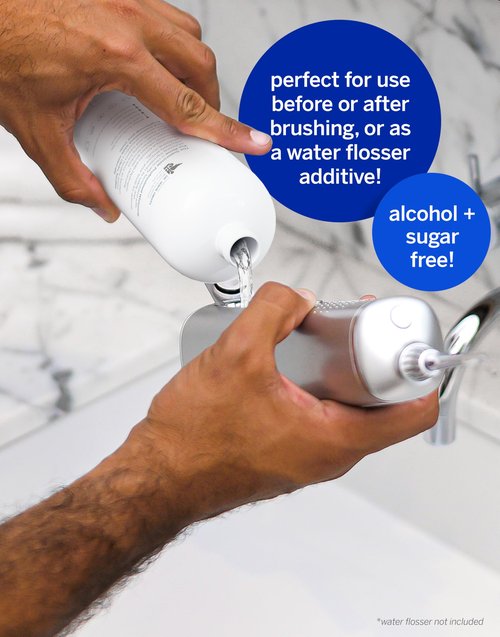 Supersmile Whitening Pre-Rinse - Clinically Formulated Pre-Brush Dental Mouthwash, Cleans and Whitens Teeth in Hard-to-Reach Places - Fresh Breath - Anti-Germicidal - Alcohol-Free (16 Fl Oz)