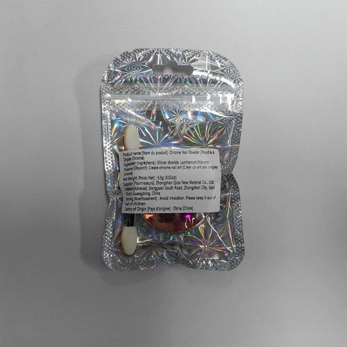 Allstarry Unicorn Chrome Nail Powder, Aurora Mermaid Iridescent White Pearl Nail Chrome Powder Pigment Glitter Fairy Dust for Nail Art, Manicure, Gel Nail Polish - Orange Sunset