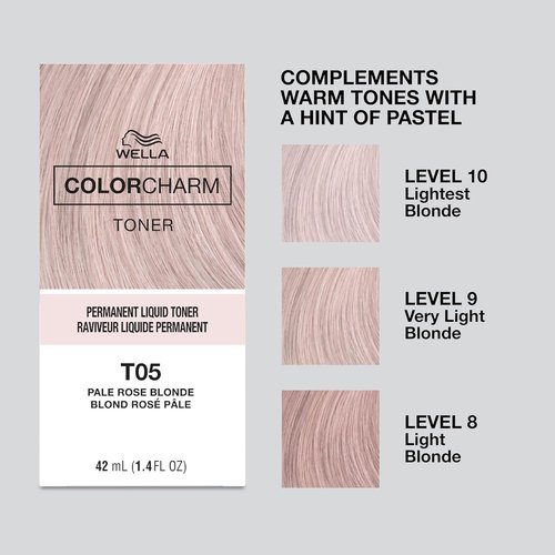 COLORCHARM Permanent Liquid Hair Toners - Neutralize Brass for Healthy Blondes | Vegan & Paraben-Free