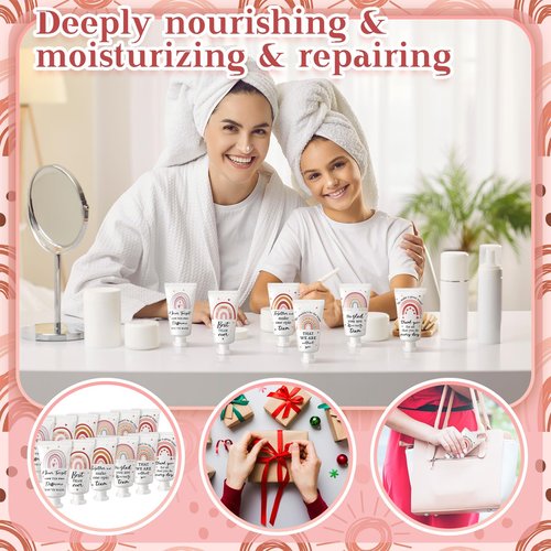 Sacubee 12 Pack Employee Appreciation Team Gifts Bulk Travel Size Hand Cream Inspirational Thank You Gifts Small Hand Lotions for Women Mothers Day Crna Nurse Teacher Employees Coworkers Staff