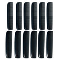 G.B.S Pocket Comb 12 Pack – Black Coarse/Fine & All Fine Hair Combs – Durable Plastic Pocket Size Barber Comb for Men & Women – Great for Styling, Travel & Everyday Use