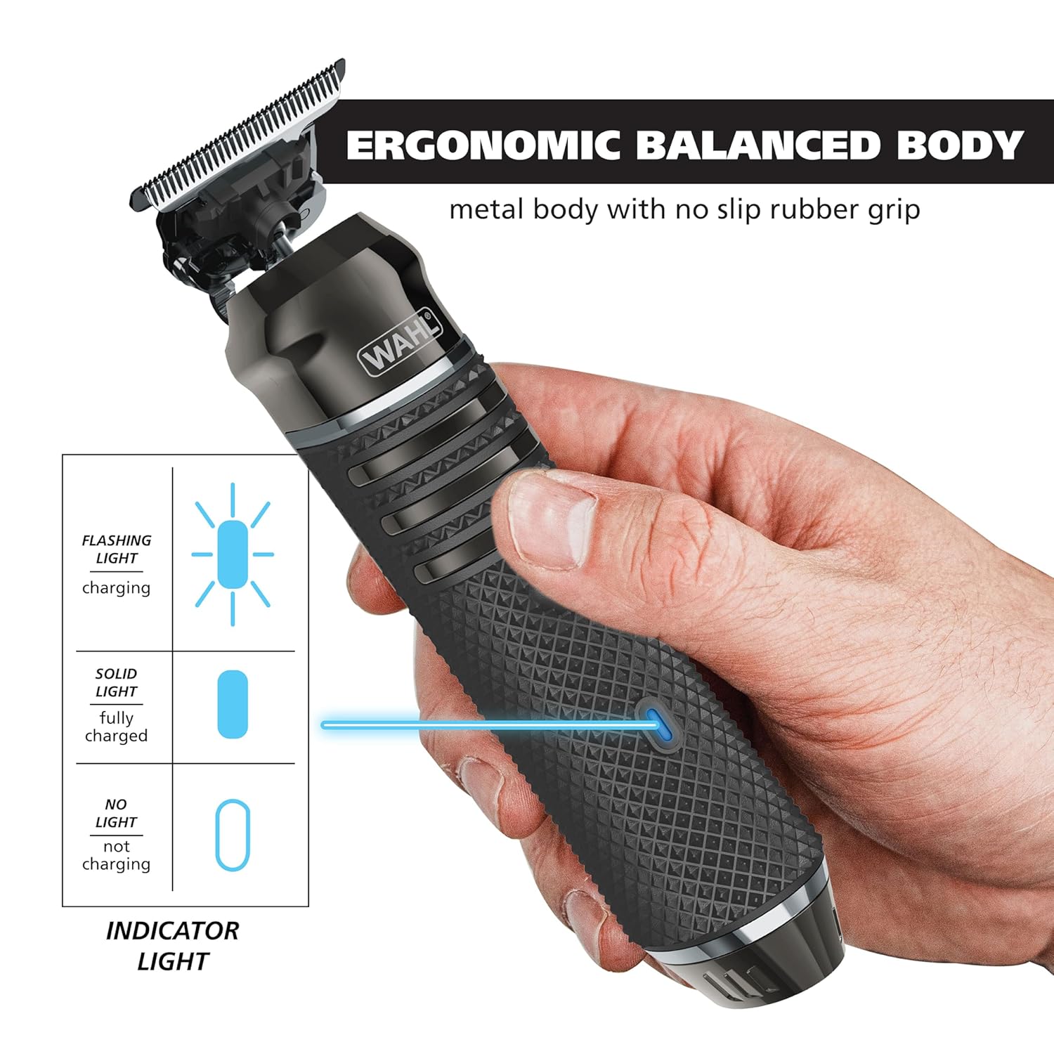 Wahl USA Pro Series Skeleton Style Trimmer - Cordless Lithium-Ion Beard & Hair Clipper | Near Zero Gap Blade