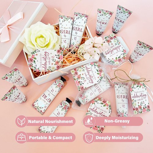 50 Sets Baby Girls Hand Cream Bulk Baby Shower Favors Gifts for Guests, Wedding Bridal Shower Hand Cream Thank You Gifts,Valentine's Party Favor Travel Size Hand Lotion Bulk(baby girls)