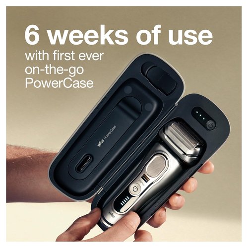 Braun Electric Razor - Series 9 Pro 9477cc Waterproof Foil Shaver | Wet & Dry Shave with Charging Case