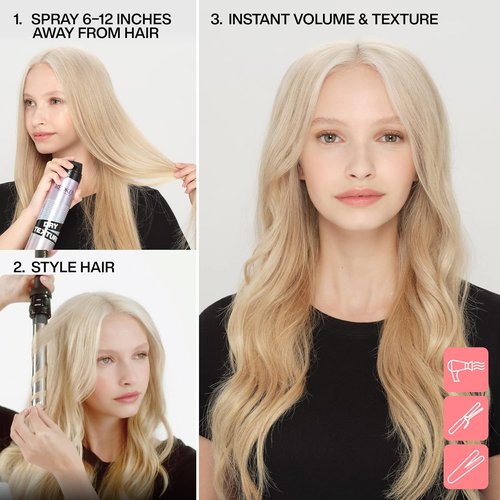 Redken Dry Texture Hairspray - Lightweight Volumizing Spray for All Hair Types | Medium Hold, Beachy Texture