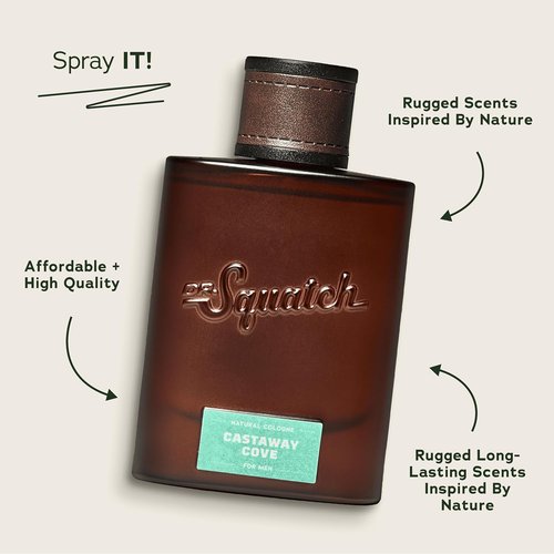 Dr. Squatch Natural Cologne for Men - Coconut Castaway Inspired Bergamot, Lavender & Vanilla | 1.7 fl oz