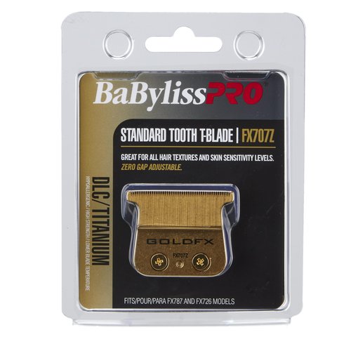 BaBylissPRO Barberology Ultra Thin Zero-Gap Replacement Blade for Outlining Hair Trimmers (FX707Z), Gold