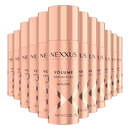 Nexxus Volumizing Foam Hair Mousse - Boost Volume & Hold | 2 oz Styling Foam