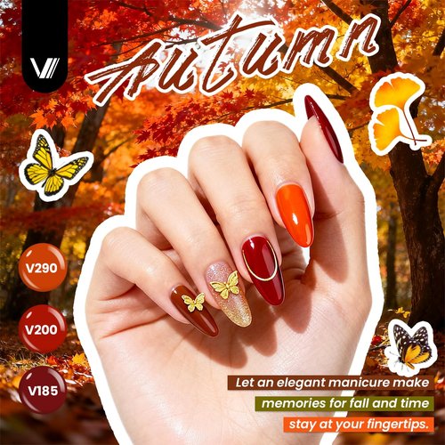 VANREESA Gel Nail Polish Kit with U V Light 74 Pcs Gel Polish Nail Set 56 All Seasons Colors Nail Polish Set + Base and 4 Effects Top Coat with Manicure Tools Complete Nail Kit Gifts for Women