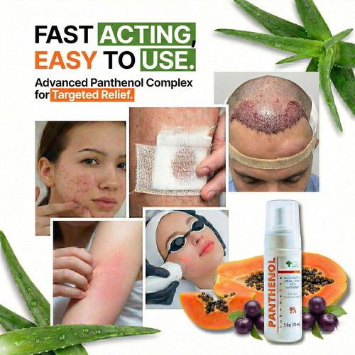 Regine Switzerland 9% Panthenol Foam - After Sun Redness Relief & Barrier Repair | Aloe & Hyaluronic Acid | Safe for Baby & Sensitive Skin