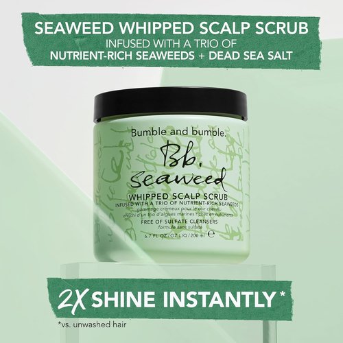 Bumble and bumble. Seaweed Whipped Scalp Scrub - Gently Exfoliate & Purify Hair | Sulfate-Free, Color Safe | 6.7 Fl Oz