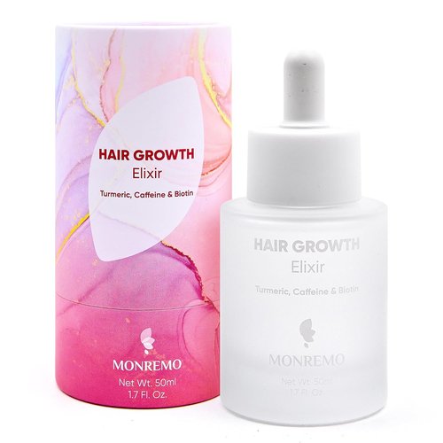Skiennix Hair Growth Serum - Fast-Absorbing Turmeric & Caffeine Formula for Thinning Hair | Vegan Scalp Treatment