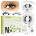 LASHVIEW Upgrade Soft Magnetic Eyelashes with Applicator, Reusable Magnetic Lashes Natural Look, No Glue Needed, Windproof & Waterproof for All-Day Comfort (L01)