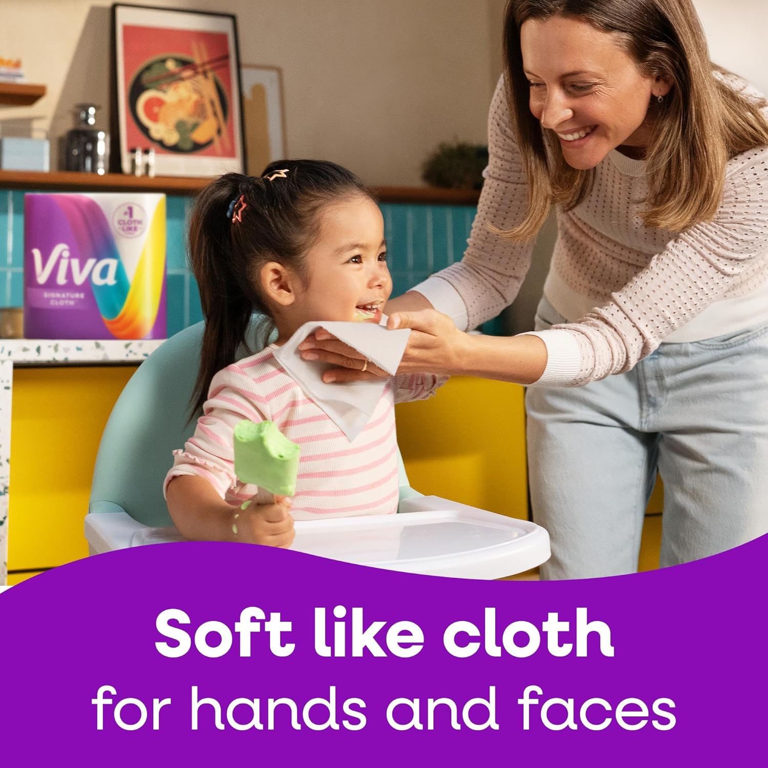 Viva Signature Cloth Paper Towels - Choose-A-Sheet Size, 3 Double Rolls, 86 Sheets Each