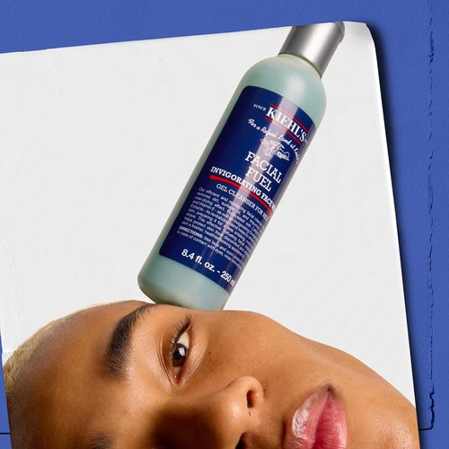 Kiehl's Facial Fuel Face Wash - Refreshing Men's Gel Cleanser with Caffeine & Vitamin E | Non-Drying Formula for All Skin Types