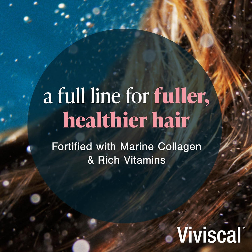 Viviscal Hair Strengthening Conditioner - Strengthens Hair & Reduces Breakage - Biotin, Keratin & Marine Extracts - 250ml (8.45 Fl Oz)