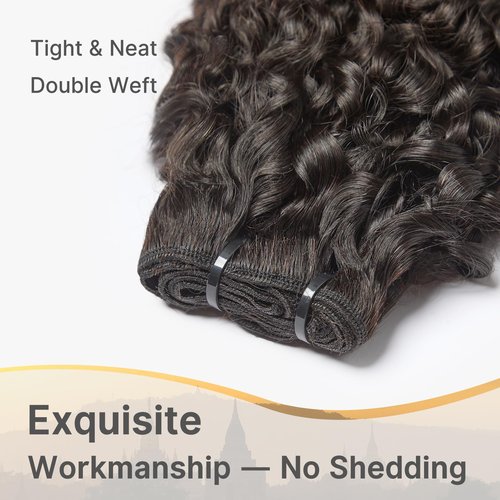 ASHINE Tight Curly Burmese Raw Human Hair Bundles – Unprocessed 100% Human Hair Single Bundle 14 Inch