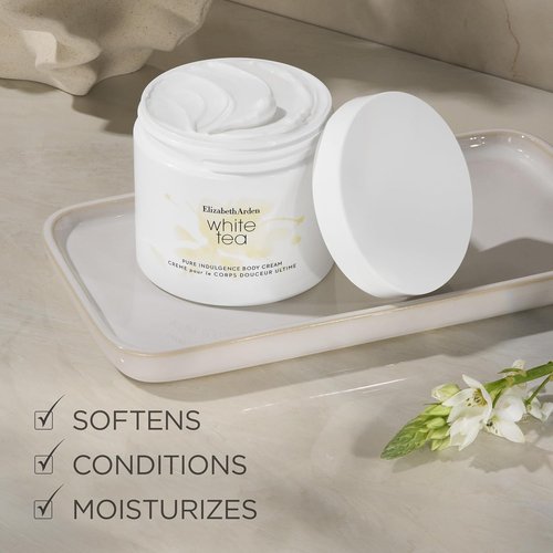 Elizabeth Arden White Tea Body Cream - Moisturizing Day & Night Lotion for Dry Skin, 13.54 oz