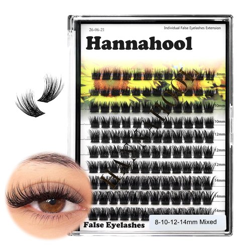 Large Pack,DIY Eye Lashes Extensions 120pcs Wide Stem Cluster Eyelashes Mixed 10-12-14-16mm/14-16-18mm/12-14-16mm Individual False Eyelashes Dramatic Look (mixed 8-10-12-14mm)