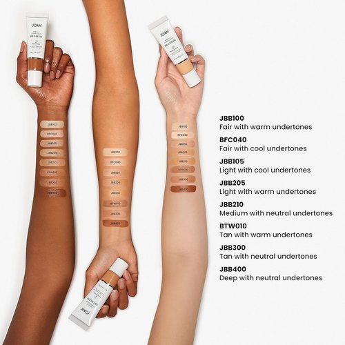 JOAH Beauty BB Cream - Perfect Complexion with Hyaluronic Acid & Niacinamide | Medium Coverage, Deep Neutral Undertones