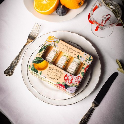 Panier des Sens - Mini Hand Cream Set - Natural Moisturizing Gift for Women - Orange Blossom, Jasmine, Geranium - Travel Size 3x1 Fl Oz - Made in France