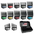 Wahl Genuine SECURE-SNAP® Guide Comb Set - 12 Full-Size Attachment Guards for Enhanced Cutting Performance | Grey