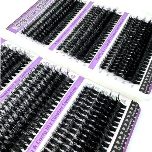 HBZGTLAD 30D/40D/50D/60D/80D Mink Eyelashes 280 Bundles Natural Eyelash extension 3D Russia Volume Individual Eyelash Cluster Makeup Tools Lashes (6gejiemaoshu)