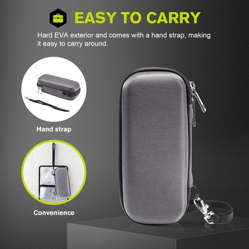 ProCase Hard Travel Carrying Case for Hybrid Electric Trimmer and Shaver, Portable Hybrid Razor Organizer Storage Bag Fit QP2630 QP2620 QP2530 QP2520 and Accessories -Carbon
