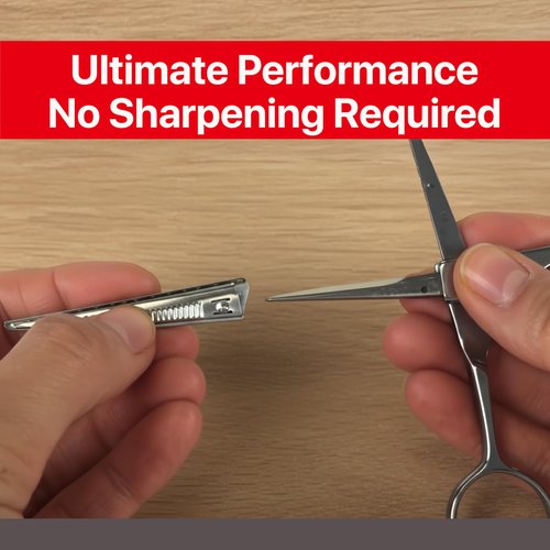 Feather - Switch-Blade Haircutting Shears Replacement Blades - for Professional Stylists & Barbers - Stainless Steel - No-Nip Tip - Made in Japan - 70/75 Model