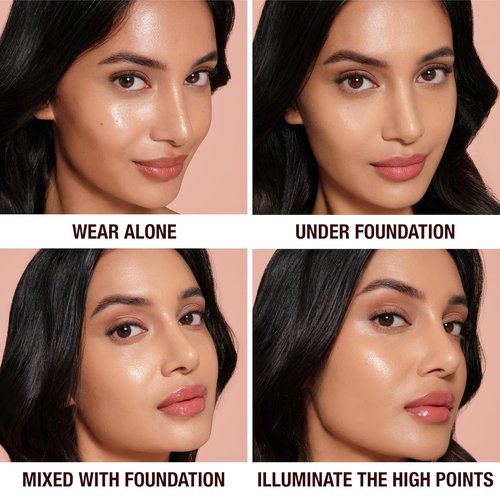 Charlotte Tilbury Hollywood Flawless Filter - Multi-Use Makeup Primer & Illuminating Highlighter - Smooths Skin & Enhances Complexion