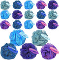 20 Pack Mini Shower Loofah Bath Sponge 20G, Soft Travel Size Nylon Mesh Puff for Body Wash, Loofah Shower Exfoliating Scrubber Pouf for Women and Men, Full Cleanse, Beauty Bathing Accessories