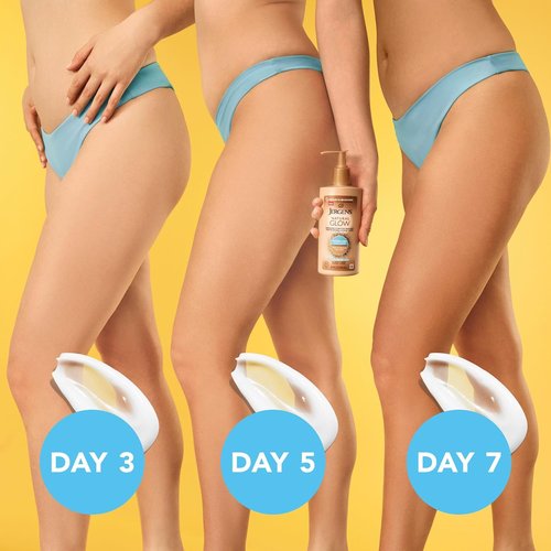 Jergens Natural Glow Hydra Gel Moisturizer - Fragrance-Free Tanning Lotion for Fair to Medium Skin Tones | 8.3 Fl Oz